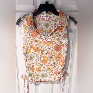 Kontrol Retro Floral Top Size Medium